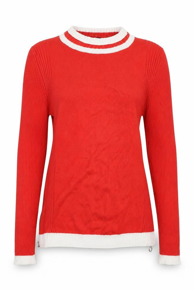 Marks and Spencer Red Women's Size 10 Ringer Jersey