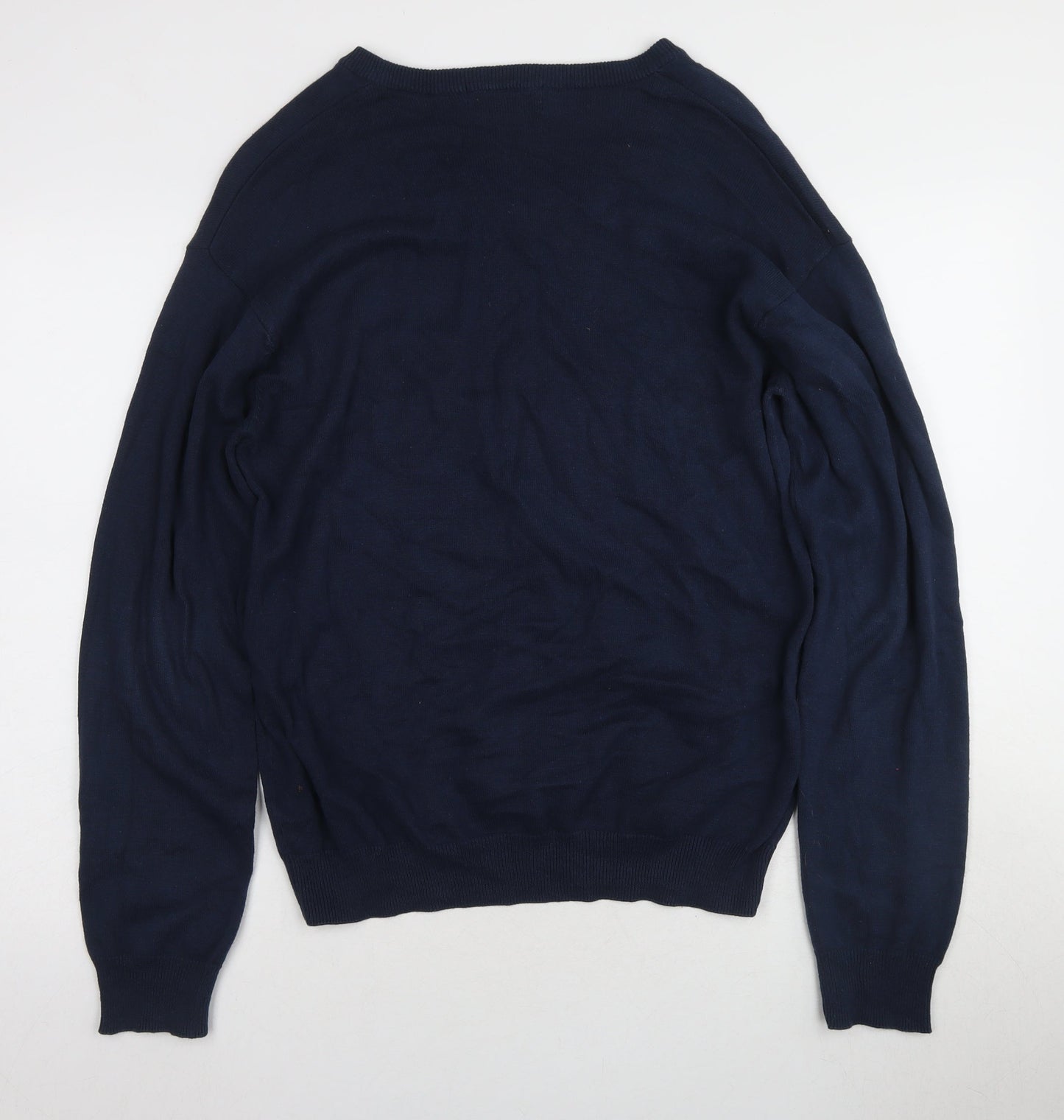 Cotton Valley Men's Blue V-Neck Pullover Jumper M