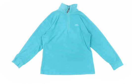 Trespass Women's Blue Fleece Pullover Hoodie Large