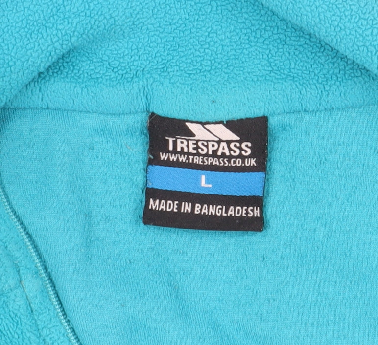 Trespass Women's Blue Fleece Pullover Hoodie Large
