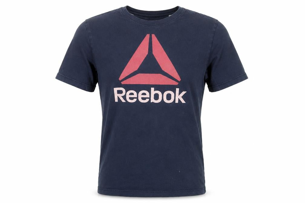 Mens UK Size M Reebok Blue  Cotton T-Shirt