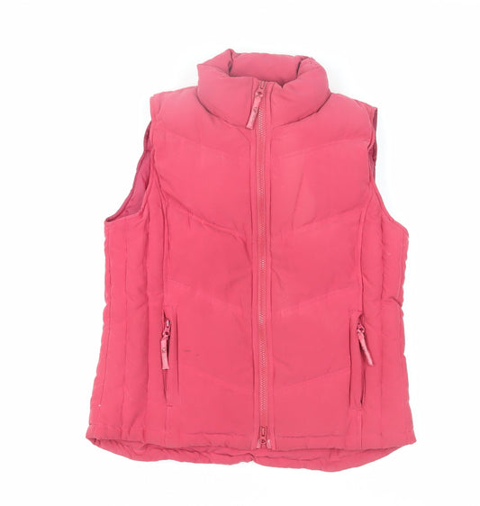 Jack Murphy Pink Women's Puffer Waistcoat Size 12