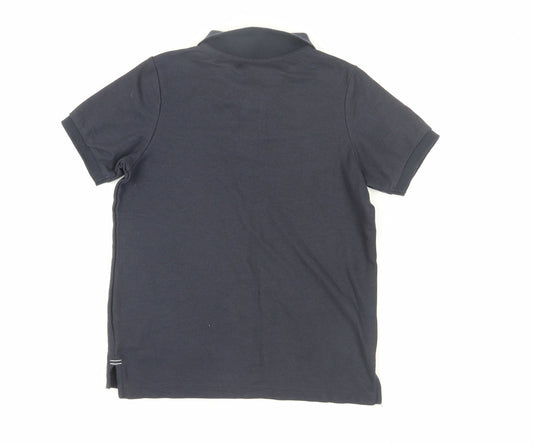 Slazenger Boys Black Cotton Polo Shirt 11-12 Years