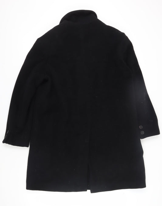 Kaliko Women's Black Mid-Length Overcoat, Size 14