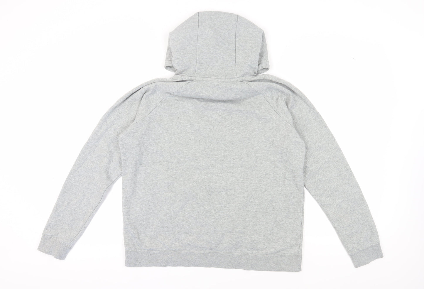 Nike Men's Grey Pullover Hoodie L with Logo