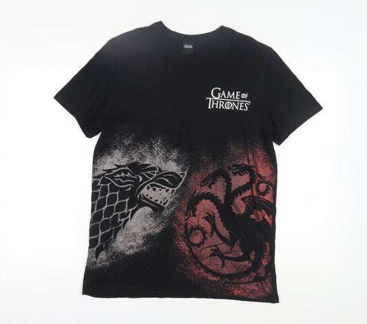 Game of Thrones Men’s Black L Graphic T-Shirt