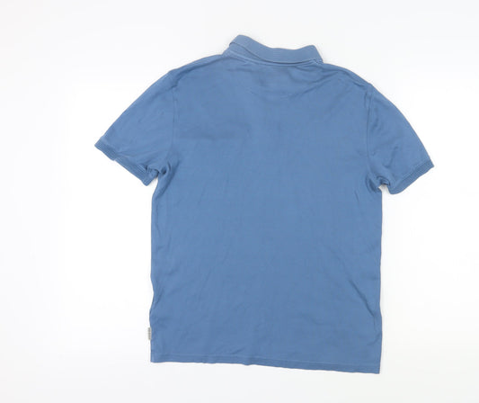 Ted Baker Men’s Blue Polo Shirt Size 34 Short Sleeve
