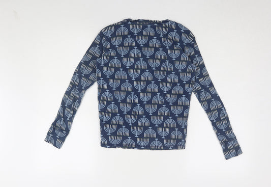 Gap Girls Blue Graphic Print Long Sleeve T-Shirt, 14 Years