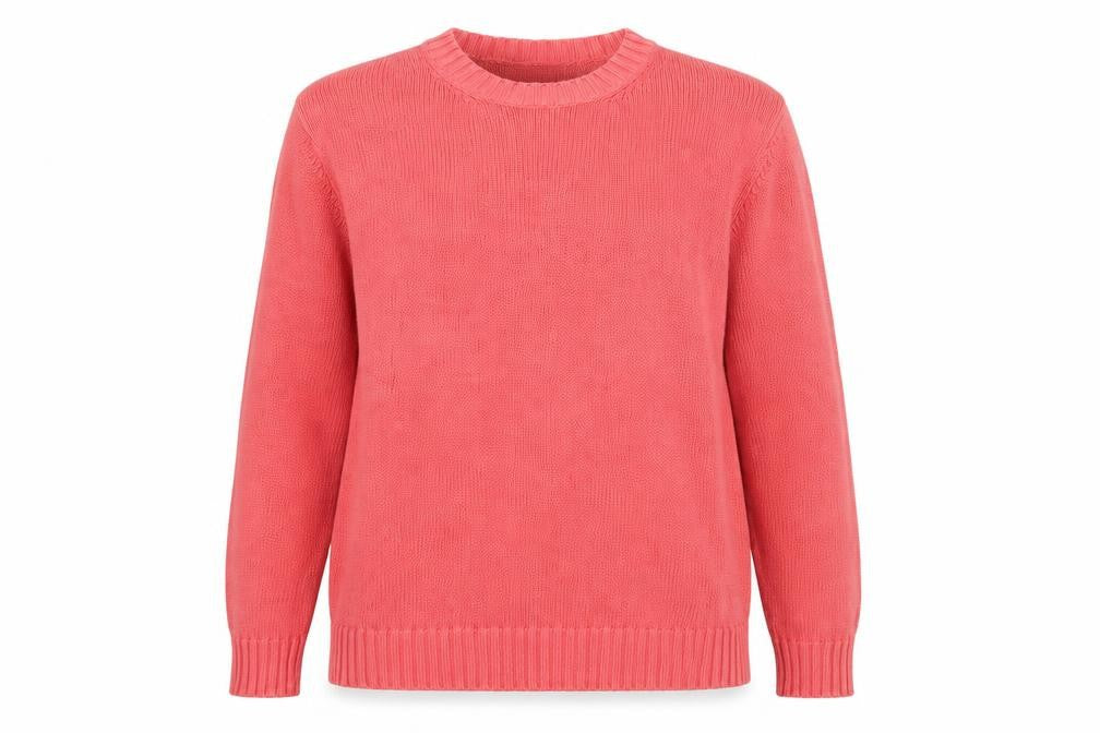 Womens UK L Regular Lyle & Scott Pink Pullover Tight-Knit