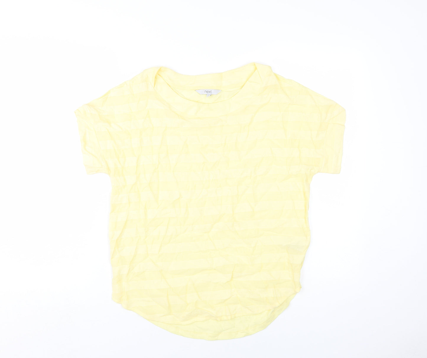Next Women's Yellow Basic T-Shirt, Size 10, Casual