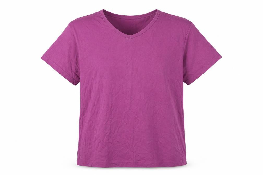Unisex Adultss UK Size XS Weekday Purple Polyester Blend T-Shirt