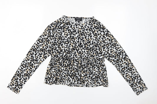 Wednesday's Girl Women's Animal Print Blouse S
