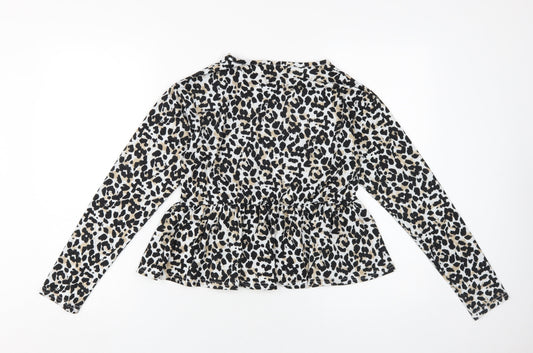 Wednesday's Girl Women's Animal Print Blouse S