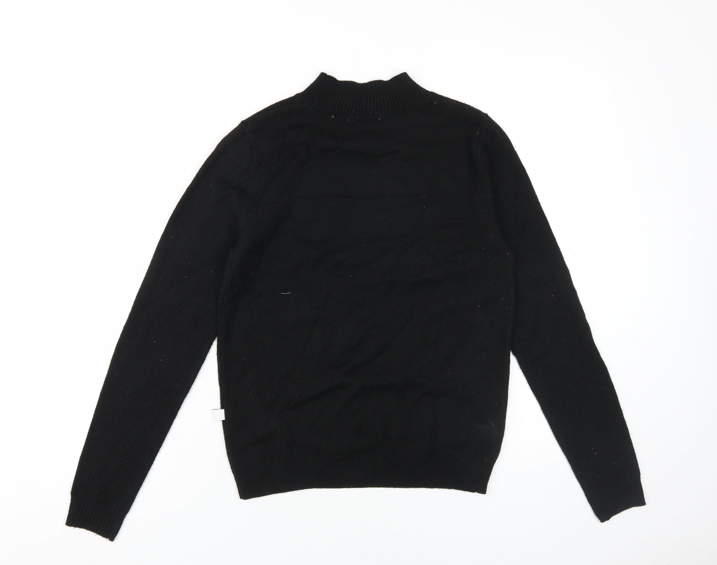 Collusion Women's Black High Neck Pullover Jumper UK 10
