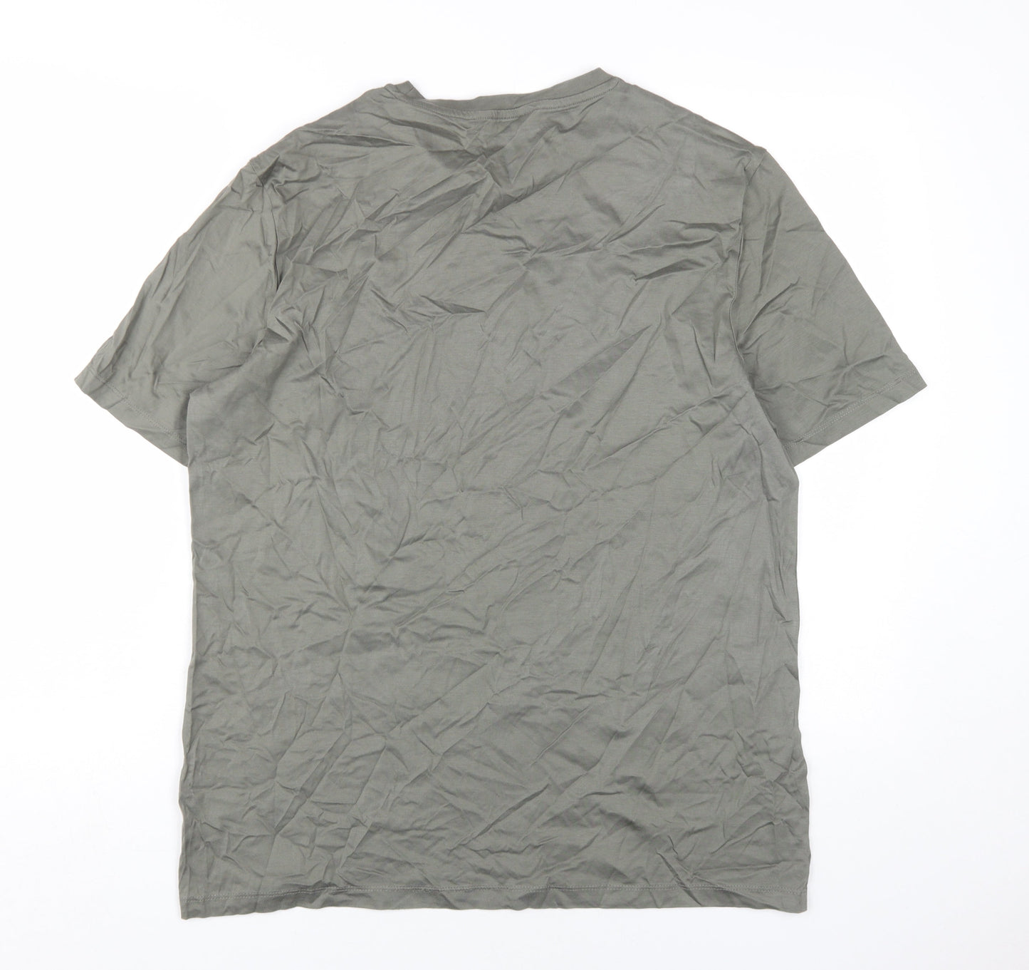 Marks and Spencer Grey T-Shirt Men Large Crew Neck