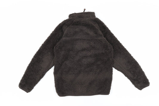 Mountainlife Boys Black Fleece Jacket Size 146 Full Zip