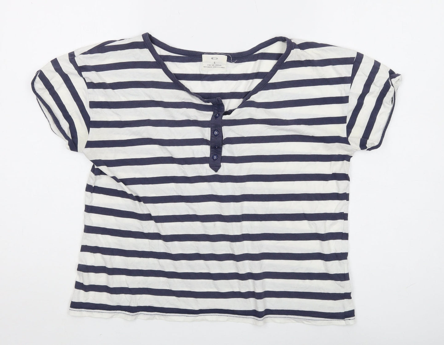 Pins and Needles Women’s Striped Henley T-Shirt - Size S