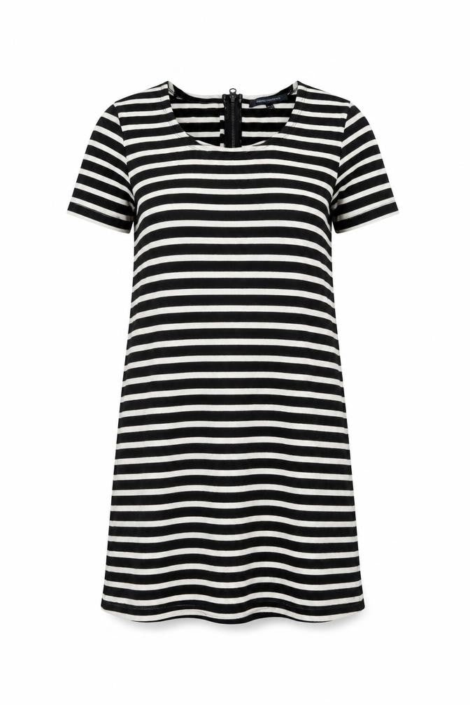 Front view of French Connection Women's Stripe Shift Dress, size 10