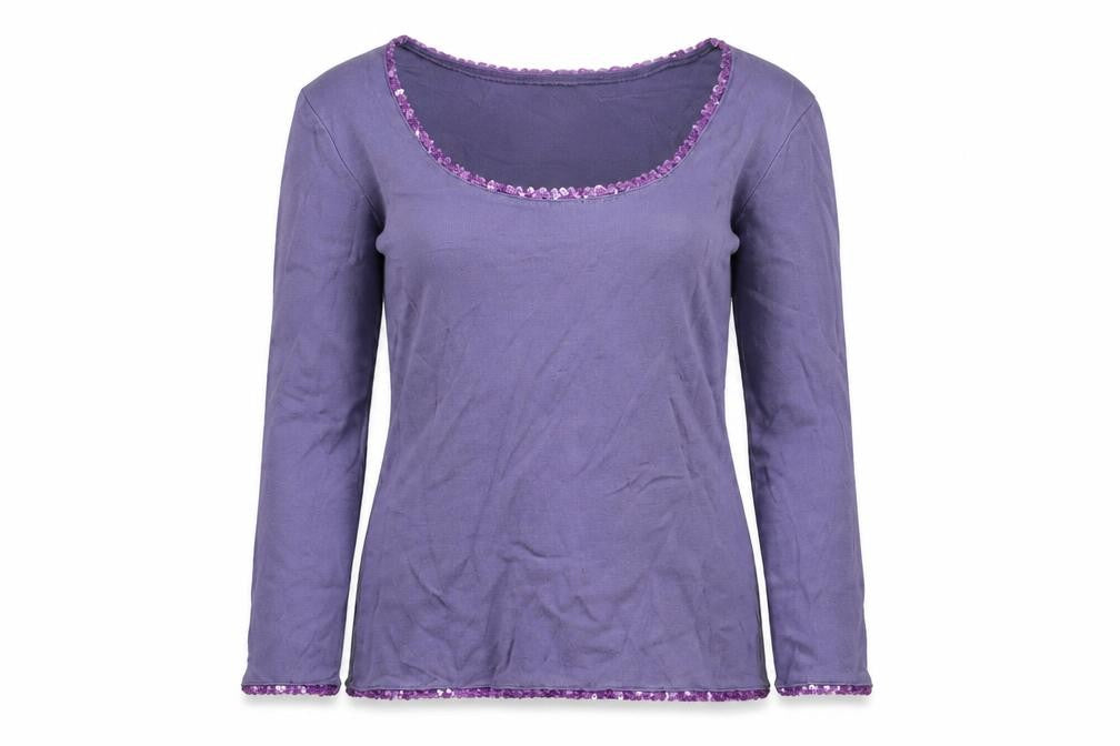 Womens UK Size 10 Boden Purple 100% Cotton T-Shirt
