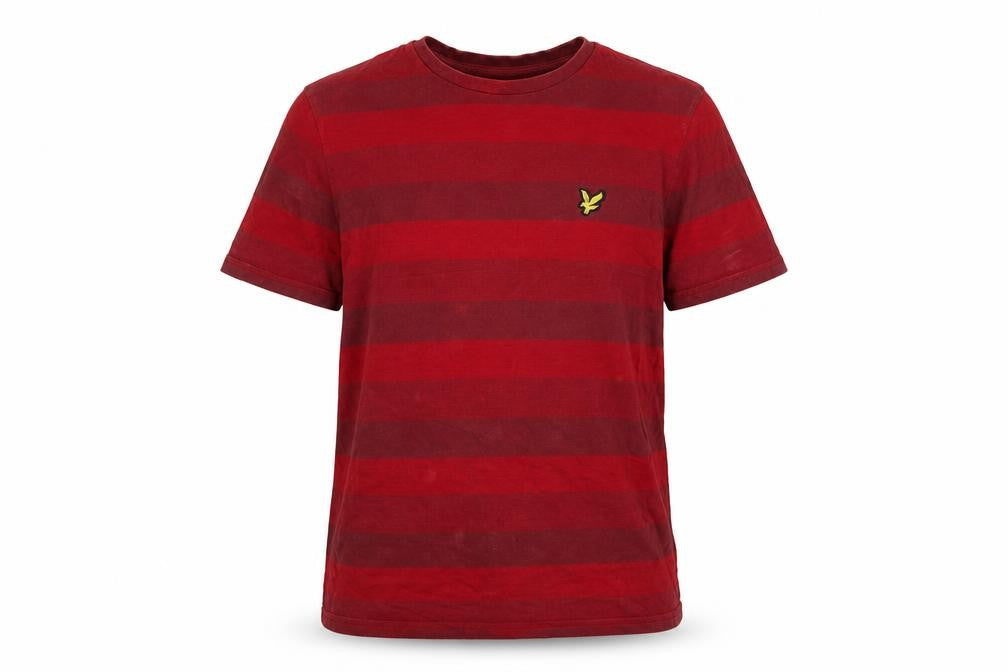 Mens UK Size M Lyle & Scott Red  Cotton T-Shirt