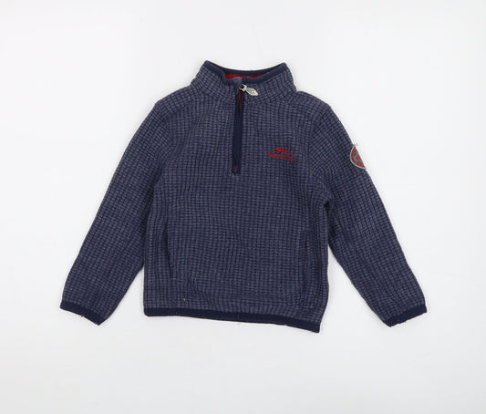 Weird Fish Boys Blue 1/4 Zip Sweatshirt 3-4 Years