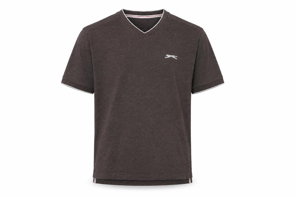 Mens UK Size M Slazenger Brown  Cotton Blend T-Shirt