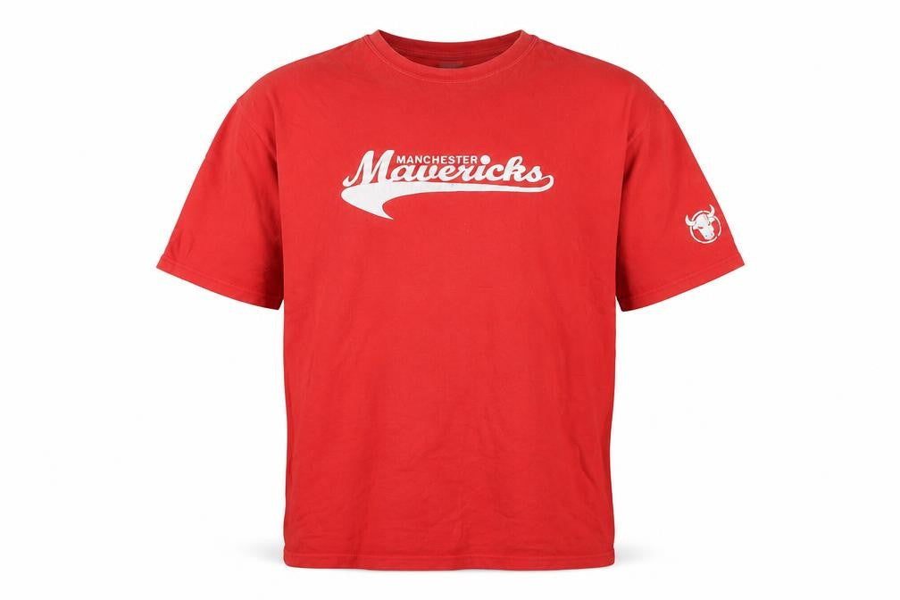 Jerzees Men's Red XL Crew Neck Logo T-Shirt