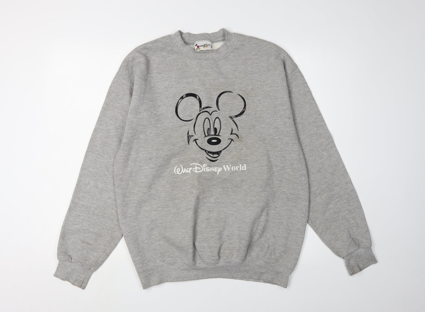 Disney Unisex Grey M Pullover Sweatshirt, Graphic Print