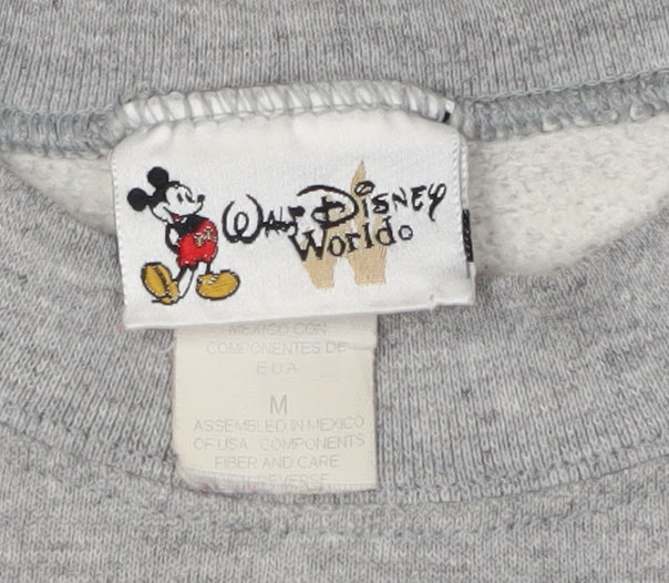 Disney Unisex Grey M Pullover Sweatshirt, Graphic Print