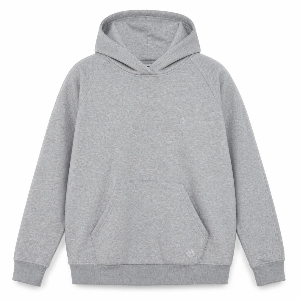 Unisex Adults UK 8-10 Regular adidas Grey Pullover Hoodie
