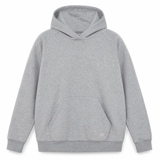 Unisex Adults UK 8-10 Regular adidas Grey Pullover Hoodie