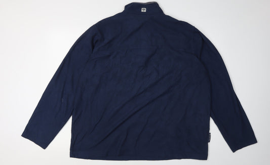 Mountain Warehouse Men's Blue 2XL 1/4 Zip Sweatshirt