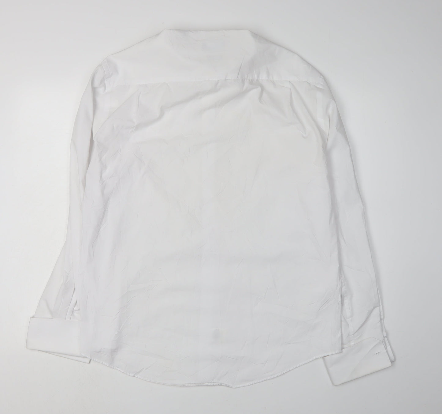 Slaters Men’s White Dress Shirt 16.5 Long Sleeve