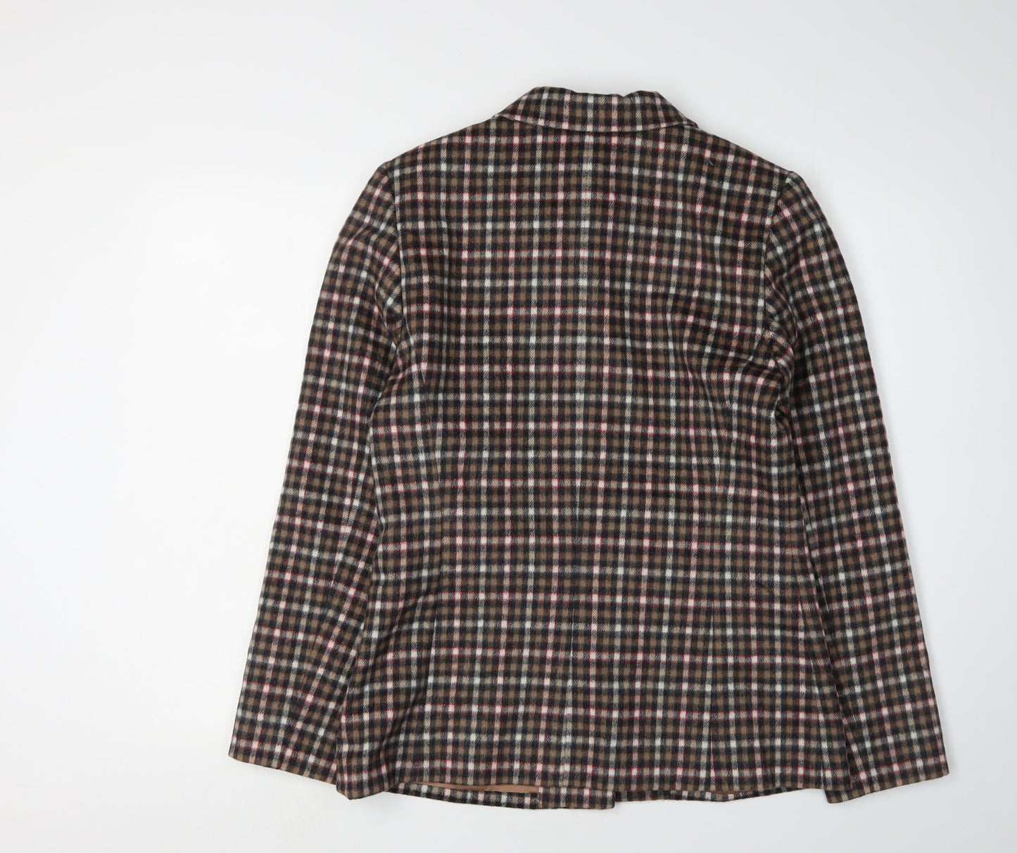 Alfani Women's Multicoloured Plaid Suit Jacket Size 10