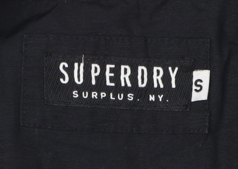 Superdry Men’s Black Bomber Jacket Size S