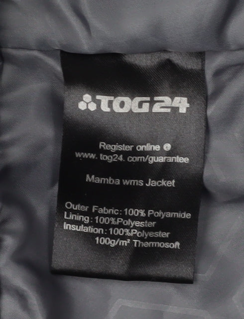 TOG24 Women's Blue Hooded Puffer Jacket Size 8-10