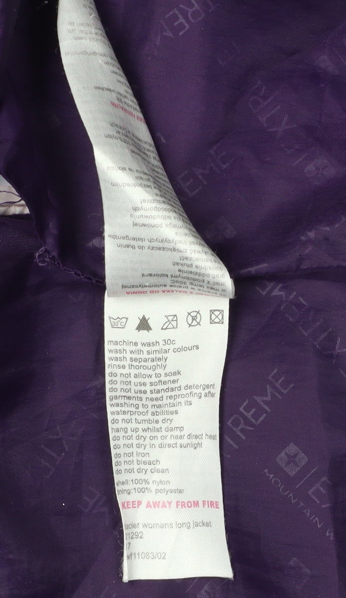 Mountain Warehouse Women's Purple Parka Jacket Size 12