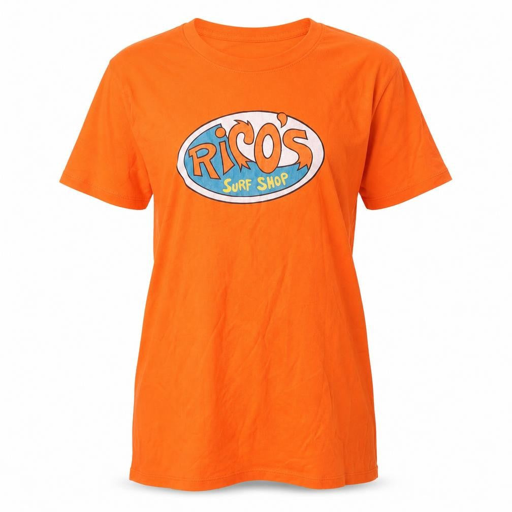 Unisex Adultss UK Size M Disney Orange Cotton T-Shirt