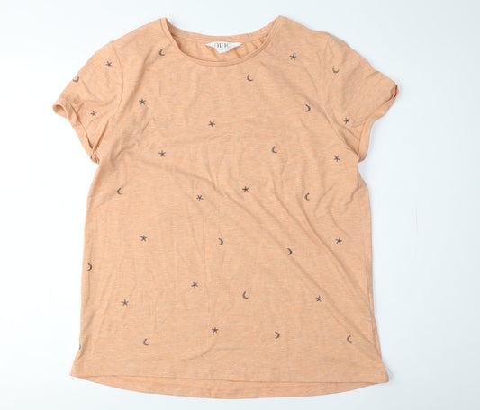 Nine by Savannah Miller Women's Orange Moon Nightshirt Size 14