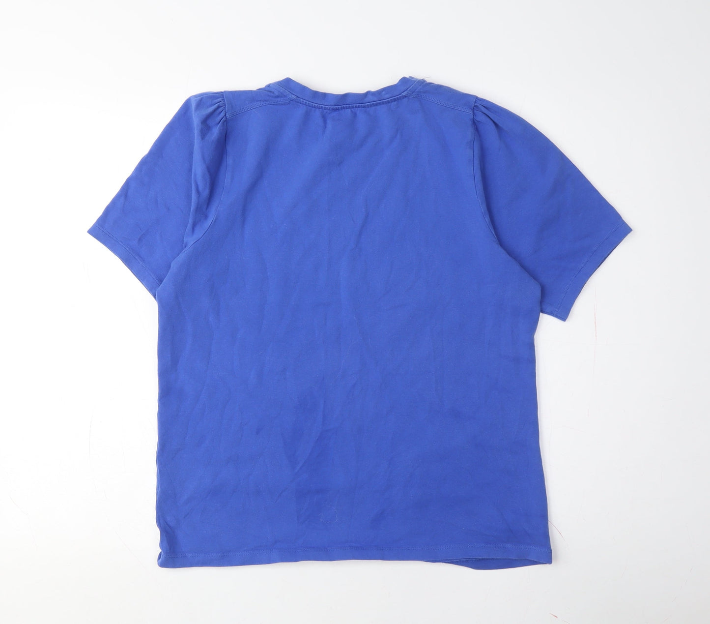 Mint Velvet Men's Blue Crew Neck T-Shirt, M, Cotton