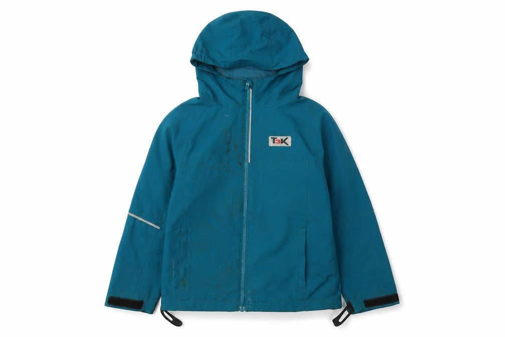 Hi Gear Boys Blue Rain Coat M Hooded Waterproof