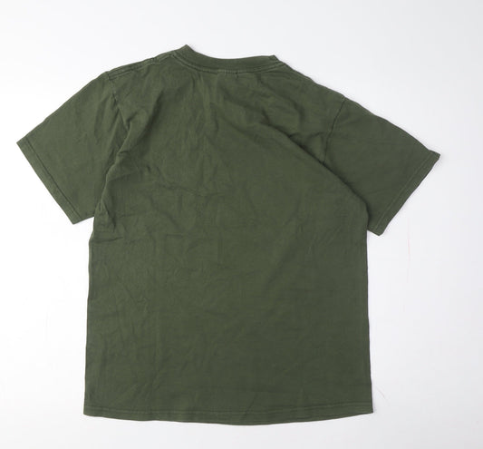 Anvil Men's Green University T-Shirt, Size M