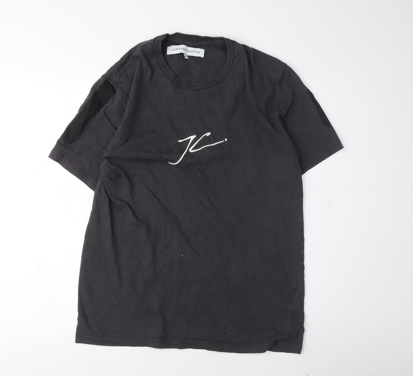Jameson Carter Mens Black T-Shirt Medium Crew Neck