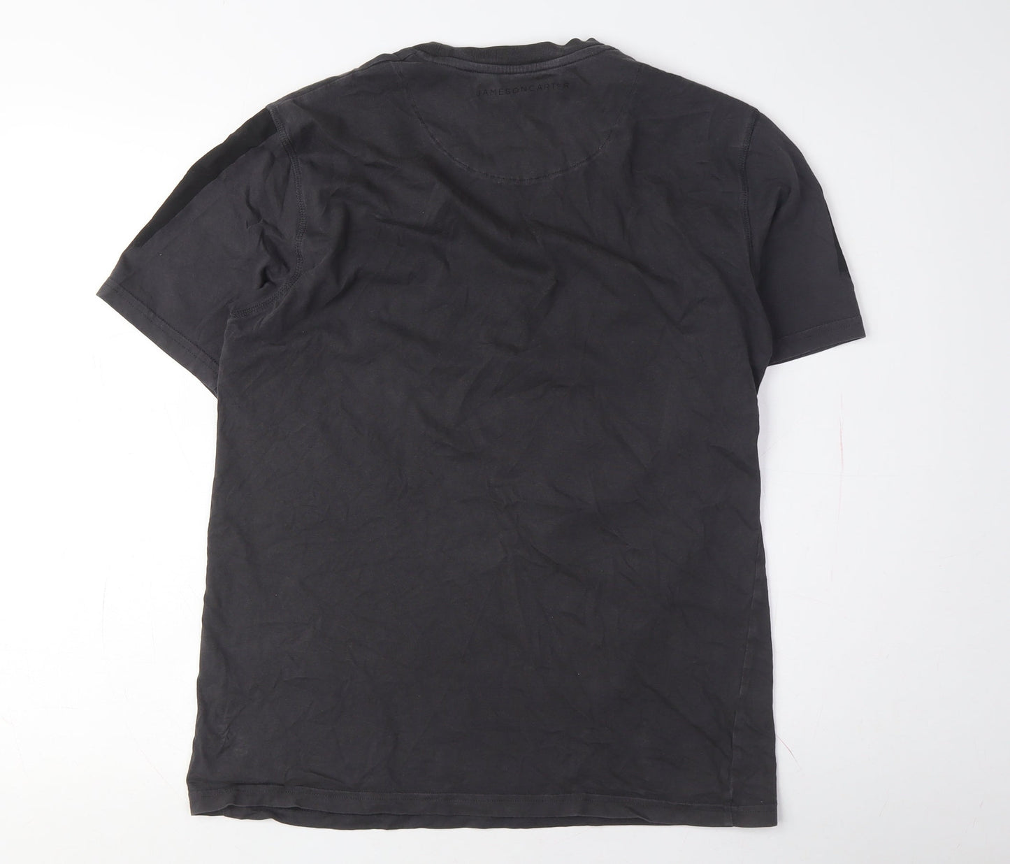 Jameson Carter Mens Black T-Shirt Medium Crew Neck