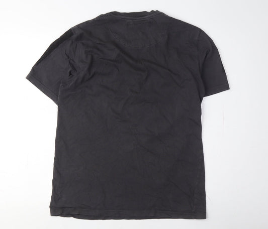 Jameson Carter Mens Black T-Shirt Medium Crew Neck