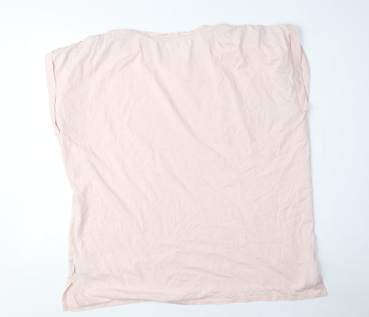 DKNY Women's Pink Sleeveless T-Shirt, Size L