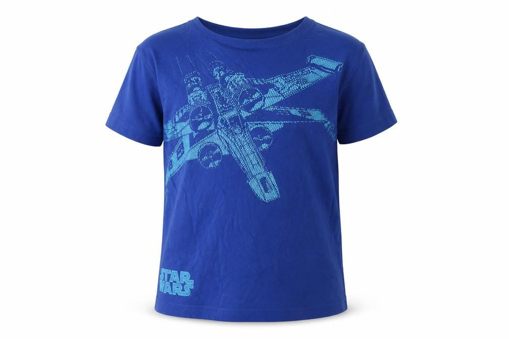 Next Boys Blue Star Wars T-Shirt, Size 7, Graphic Print, Regular Fit