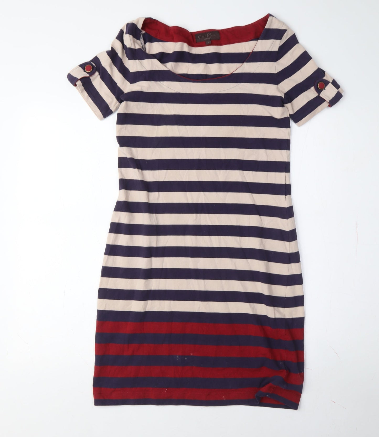 Great Plains Women's Multicolour Striped Shift Dress S