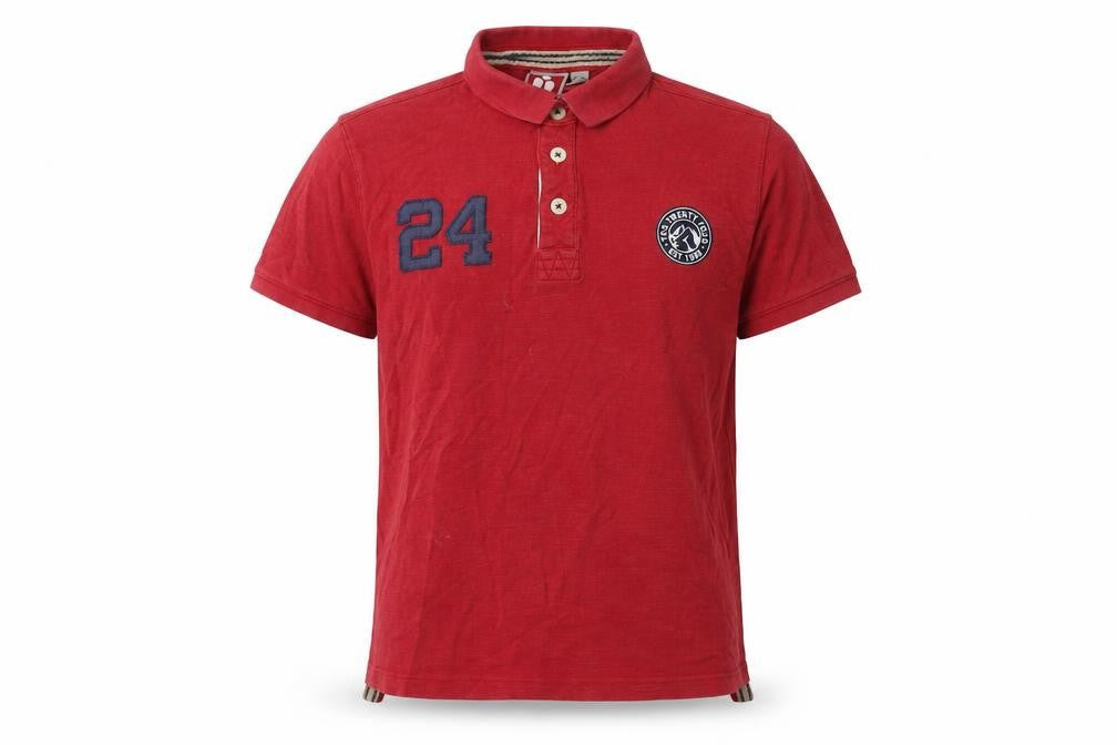 Togs2 Men's Red Polo Shirt M with Logo Accent