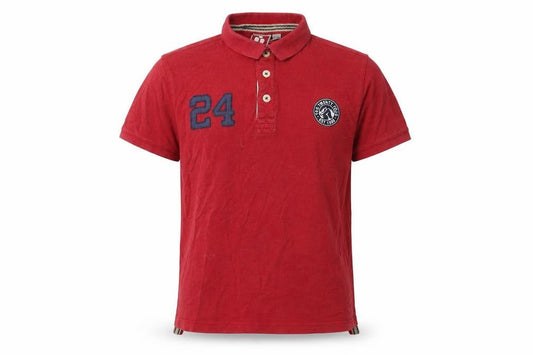 Togs2 Men's Red Polo Shirt M with Logo Accent